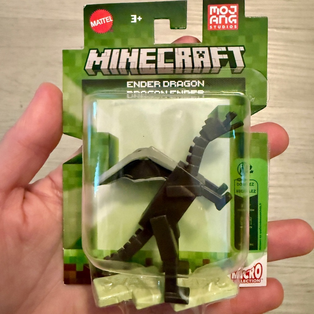 Minecraft Ender Dragon Micro Collection 3" Mini Figure Mattel Mojang NIB Toy